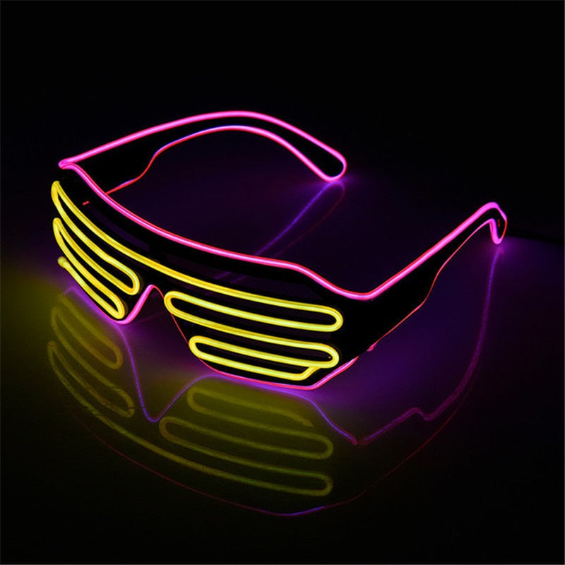 Neon Futuristic LED Glasses